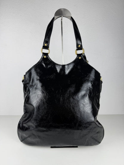 AW2007 Yves Saint Laurent Rive Gauche sac metropolis patent leather tote bag