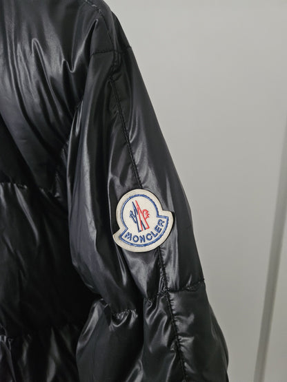 Vintage 90s moncler grenoble black puffer jacket with badge