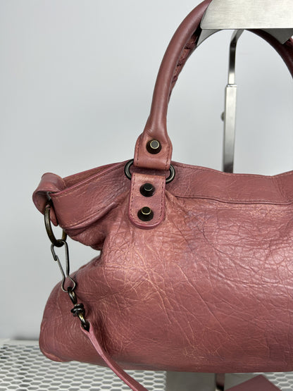Balenciaga first bag in dusty pink