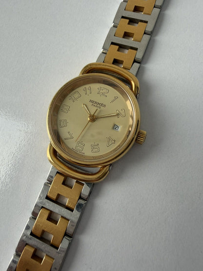 Vintage 1990s Hermes Pullman watch