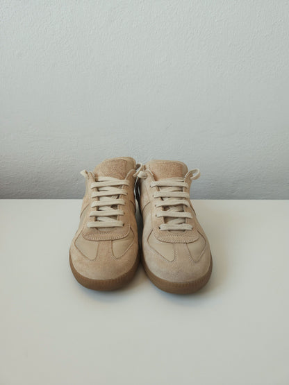 Maison Margiela replica sneakers in dusty pink/ beige