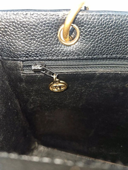 Vintage Chanel caviar 2.55 executive tote mini size