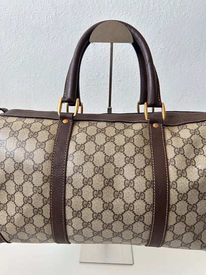 Vintage 70s-80s Gucci monogram Boston duffle bag