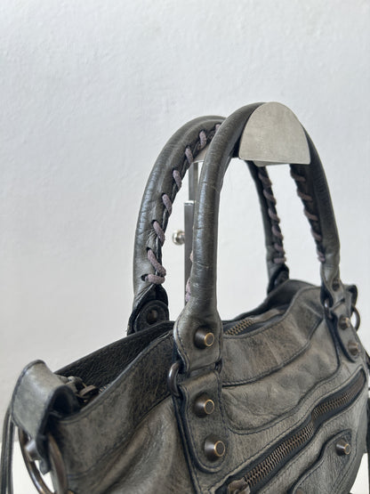 Balenciaga first bag in dark gray