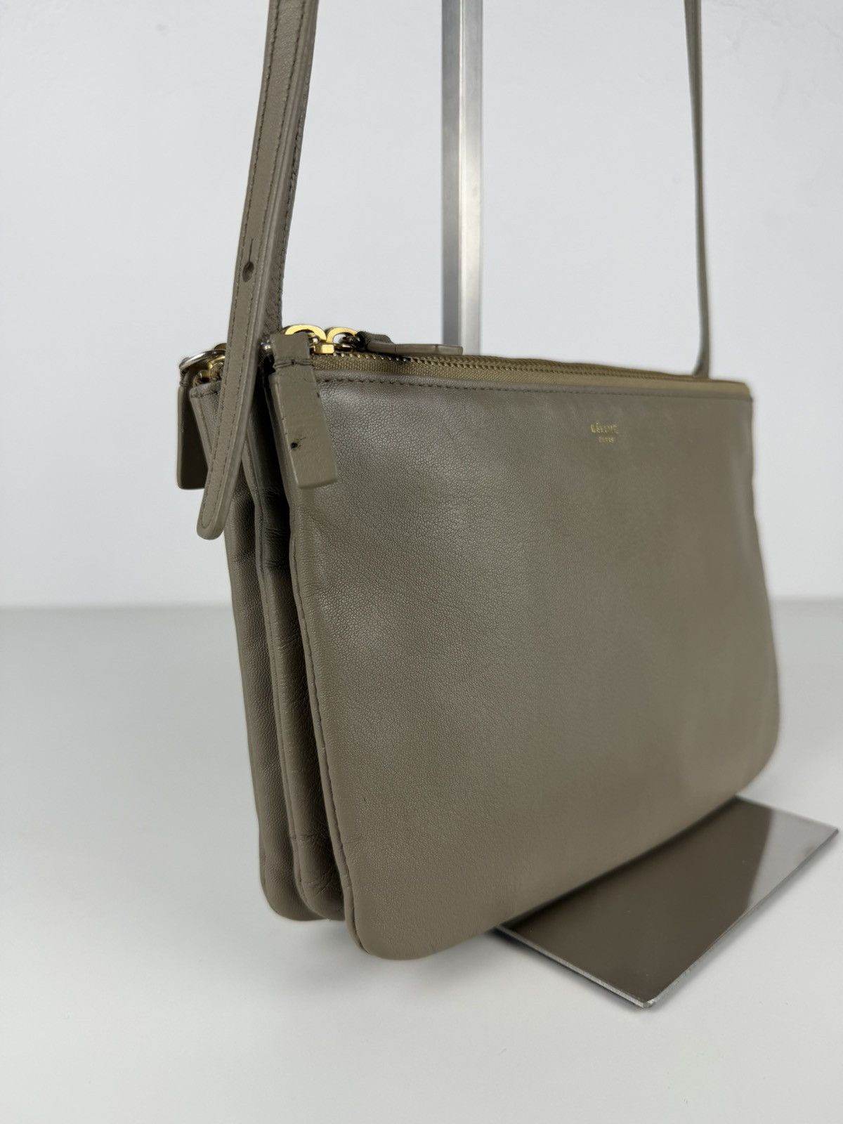Celine trio leather shoulder/ crossbody bag