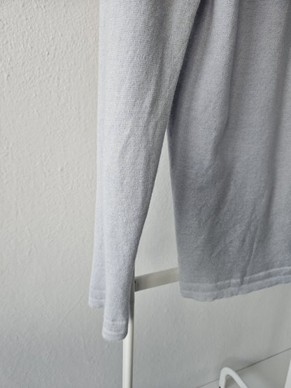 Vintage Hermes cashmere cotton blend v neck pullover