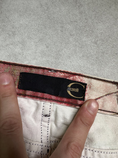 Archive y2k Just Cavalli butterfly floral alloverprint pants