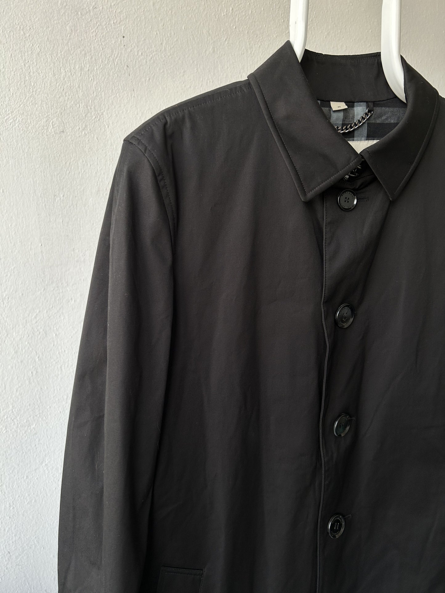 Burberry black trench coat