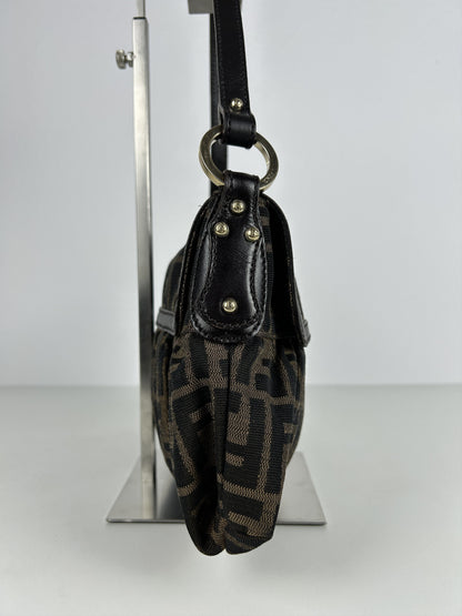 Fendi zucca monogram canvas chef bag baguette