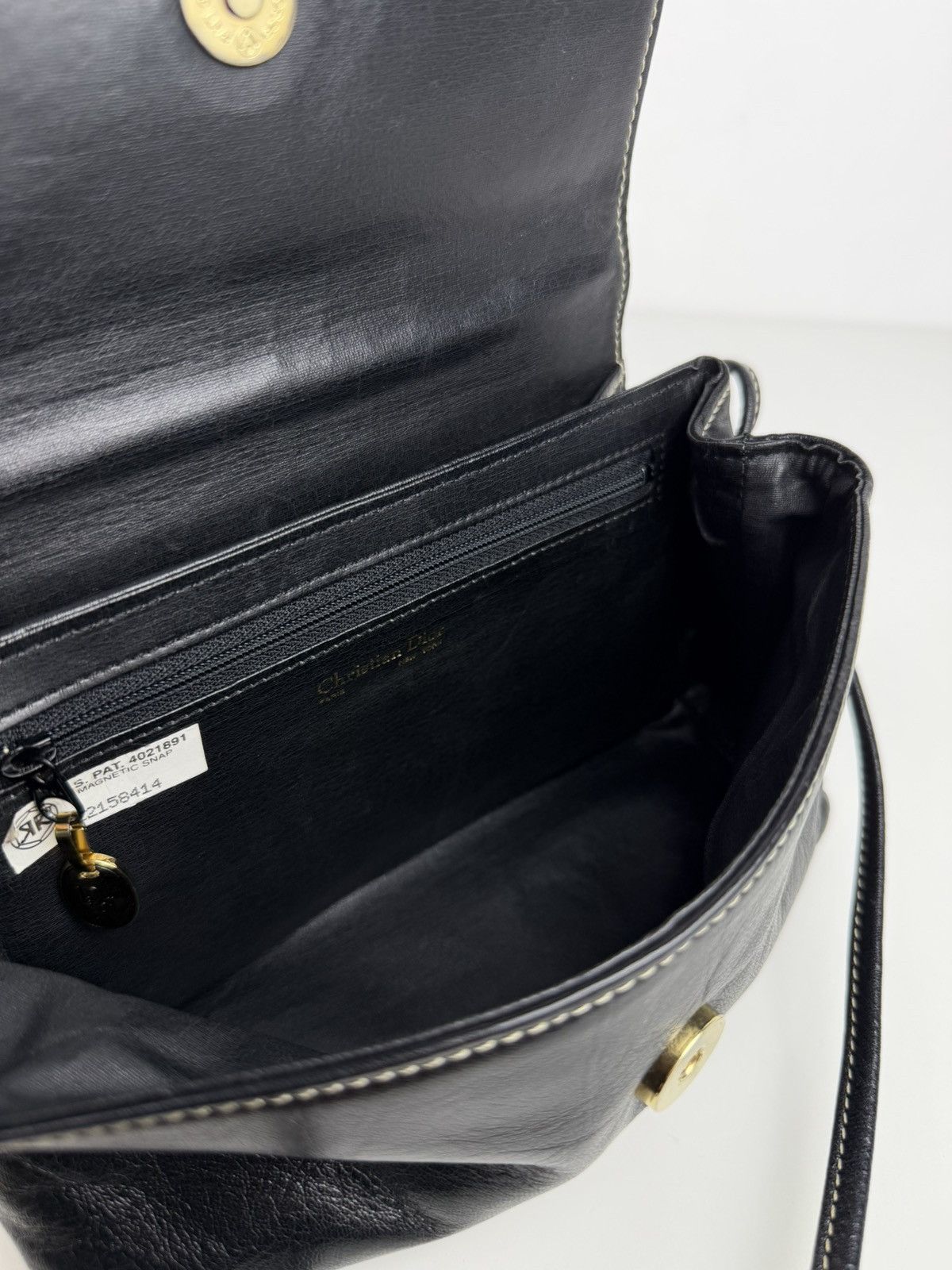 Vintage 80s Christian Dior leather shoulder/ crossbody bag