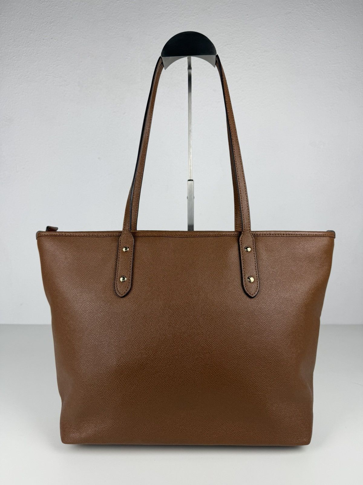 Coach crossgrain leather city tote bag