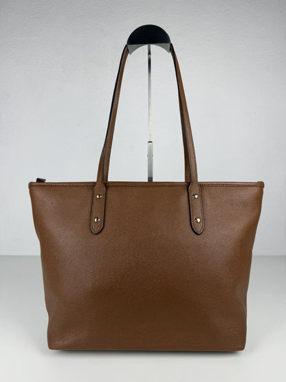 Coach crossgrain leather city tote bag