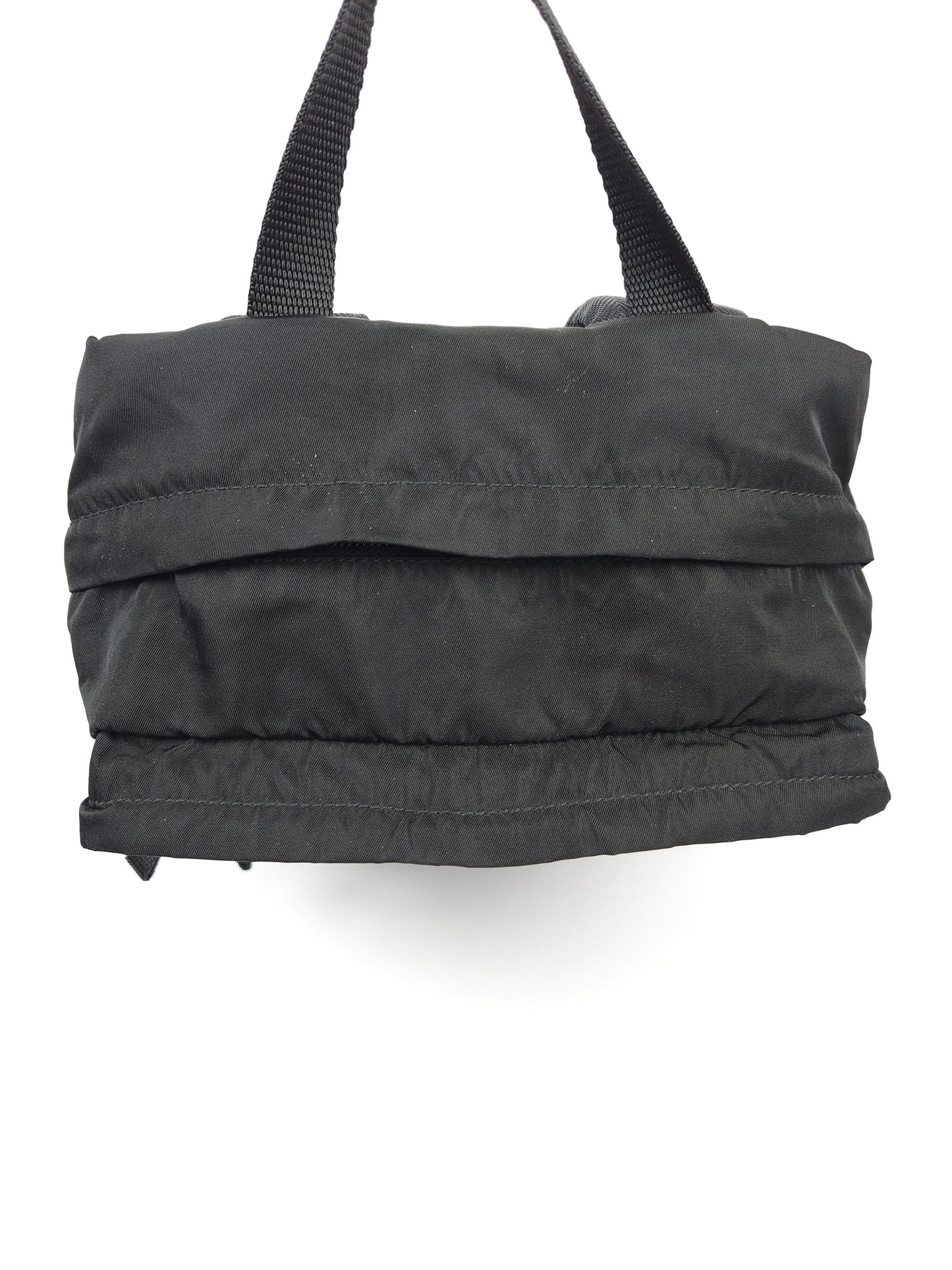 Prada triangle logo nylon multipocket backpack