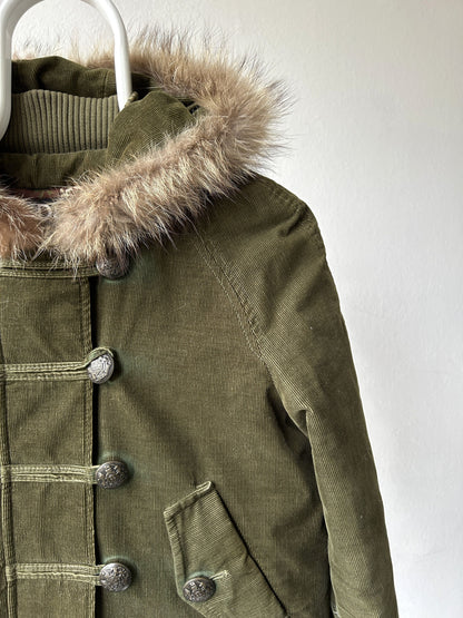 Archive y2k Dolce Gabbana corduroy hooded bomber