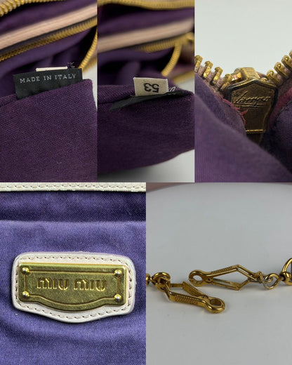 Miu Miu vitello top zip tote bag