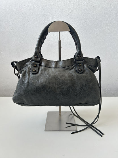 Balenciaga first bag in dark gray