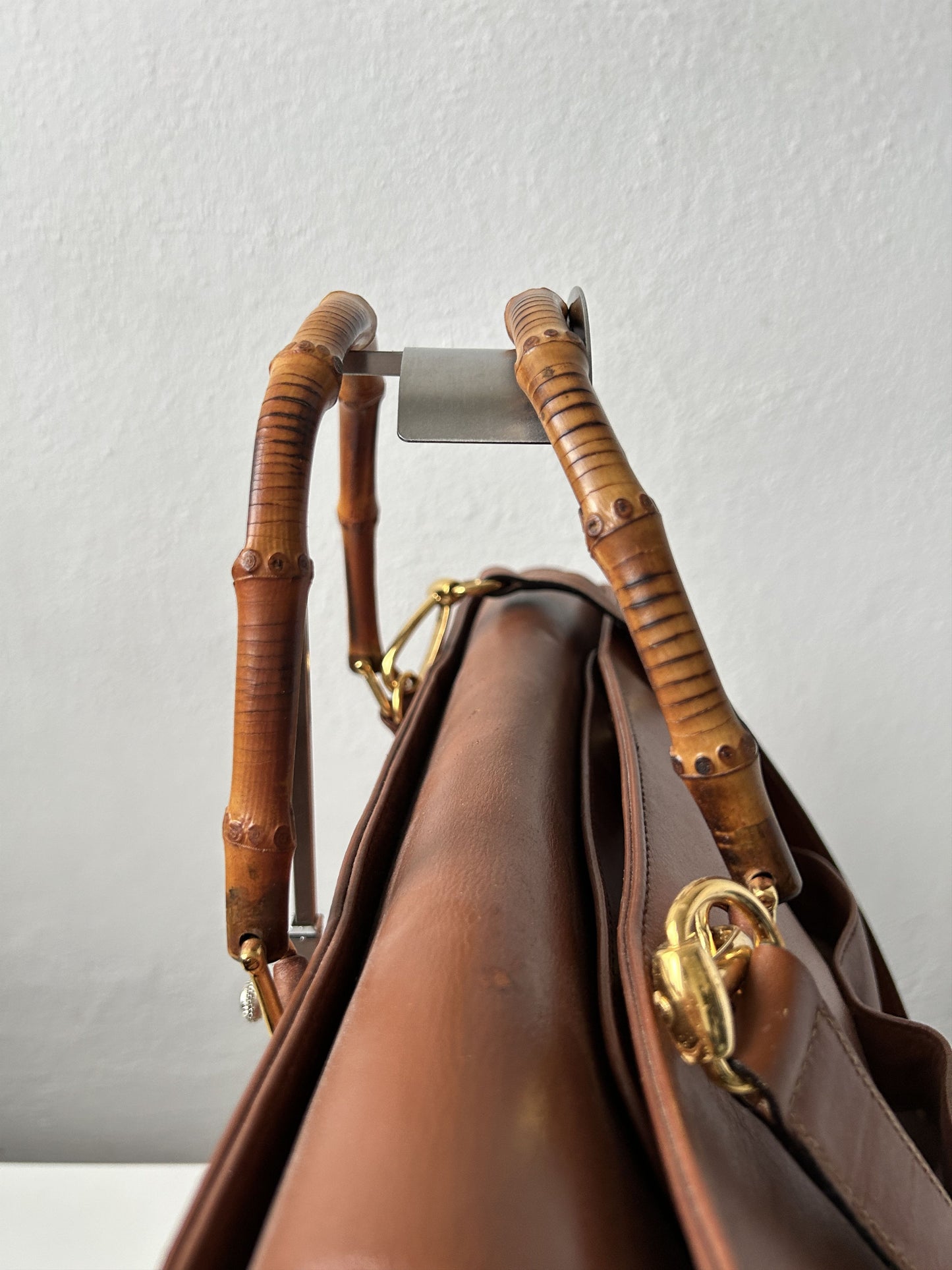 Vintage 80s gucci bamboo Diana handbag