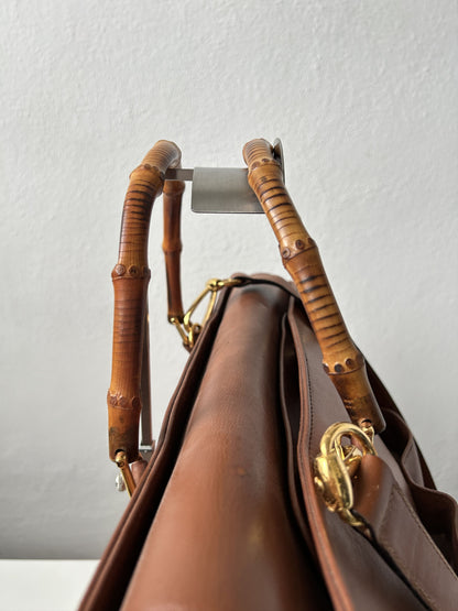 Vintage 80s gucci bamboo Diana handbag