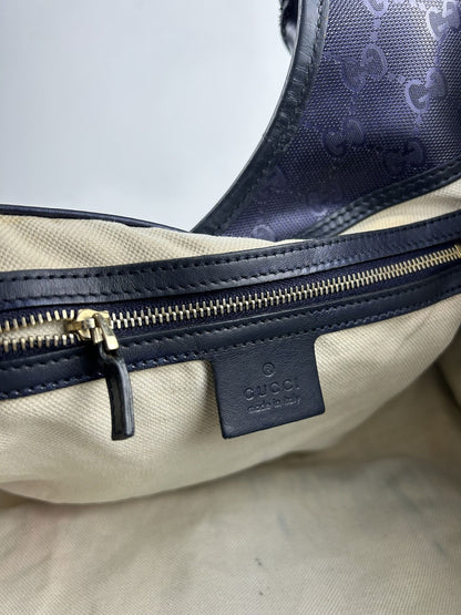Gucci Jackie gg monogram coated canvas handbag