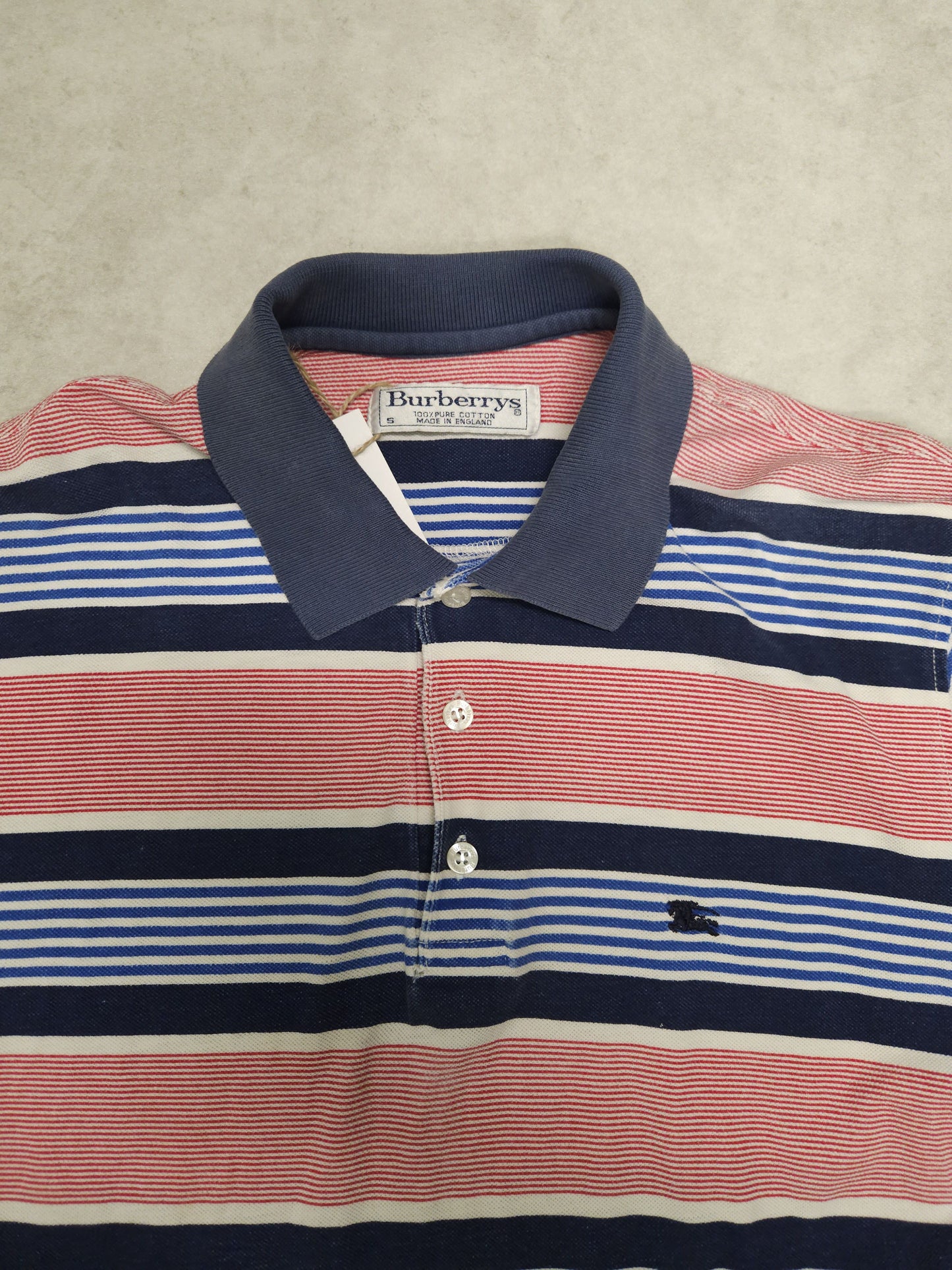 Vintage burberry striped polo shirt
