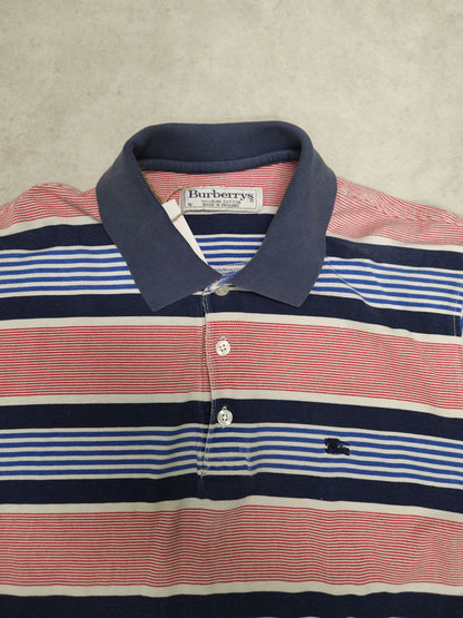 Vintage burberry striped polo shirt