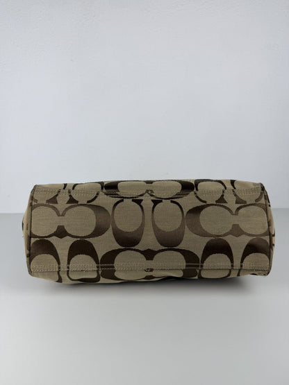 Coach signature daisy tote bag