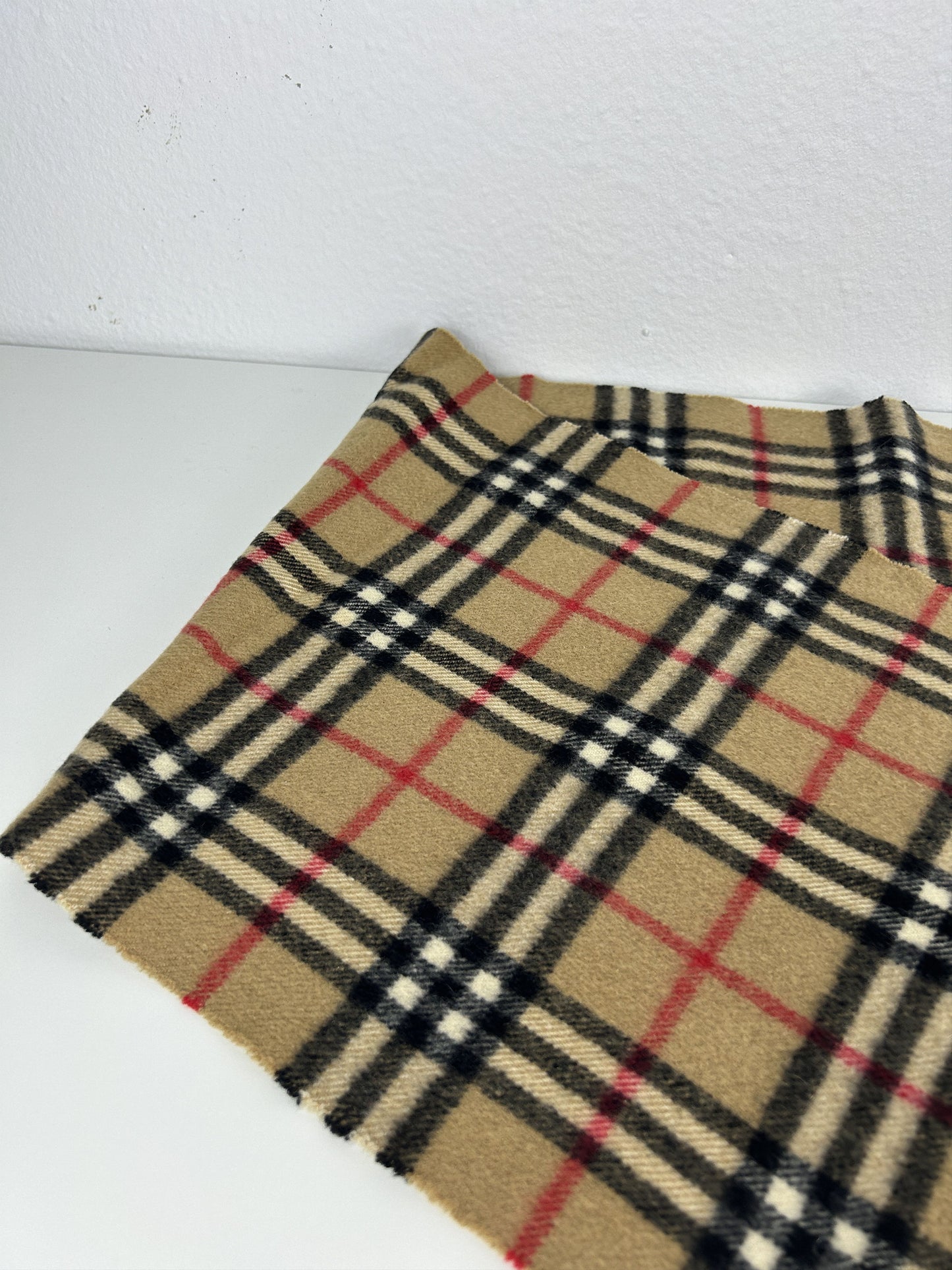 Vintage Burberry nova check cashmere scarf