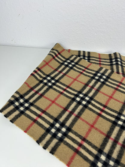 Vintage Burberry nova check cashmere scarf