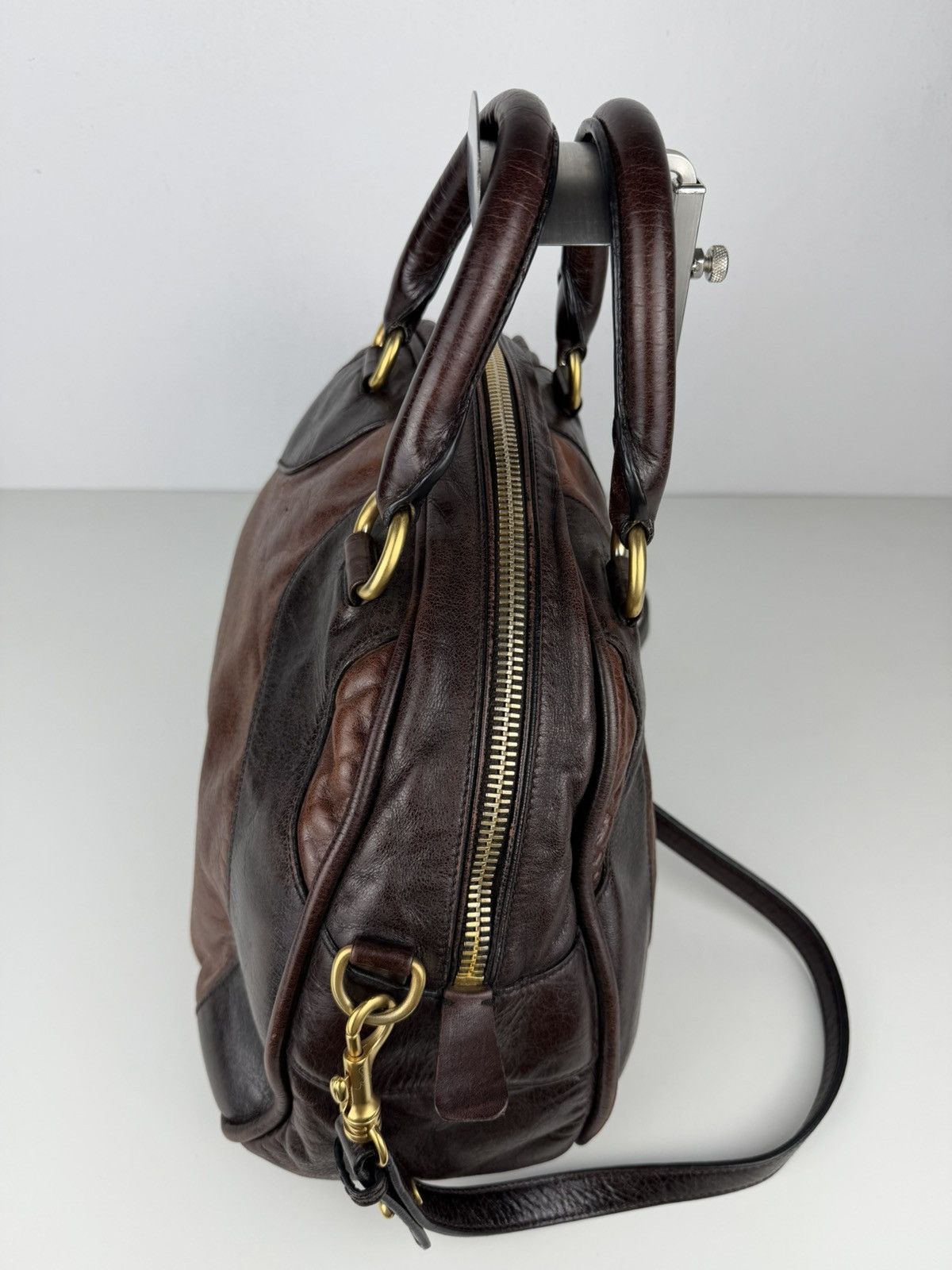 Miu Miu vitello leather bowling bag