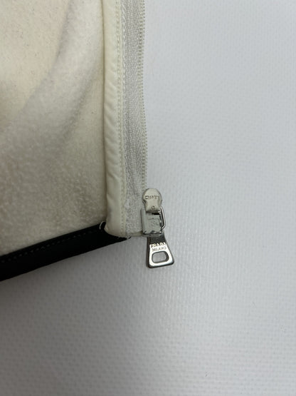 Vintage y2k archive prada sport red tab ninja hooded fleece