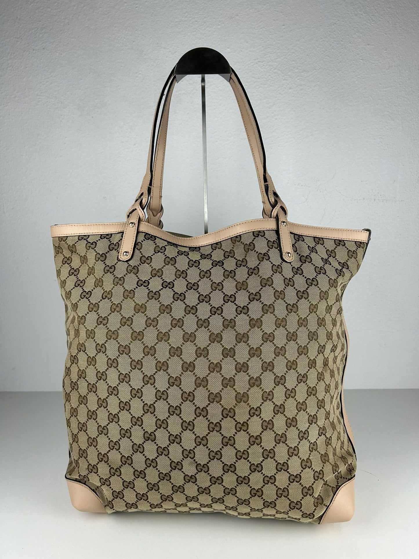 Gucci GG monogram canvas tote bag with pouch