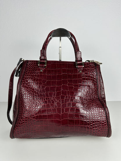 Vintage Y2k Cavalli class embossed leather handbag