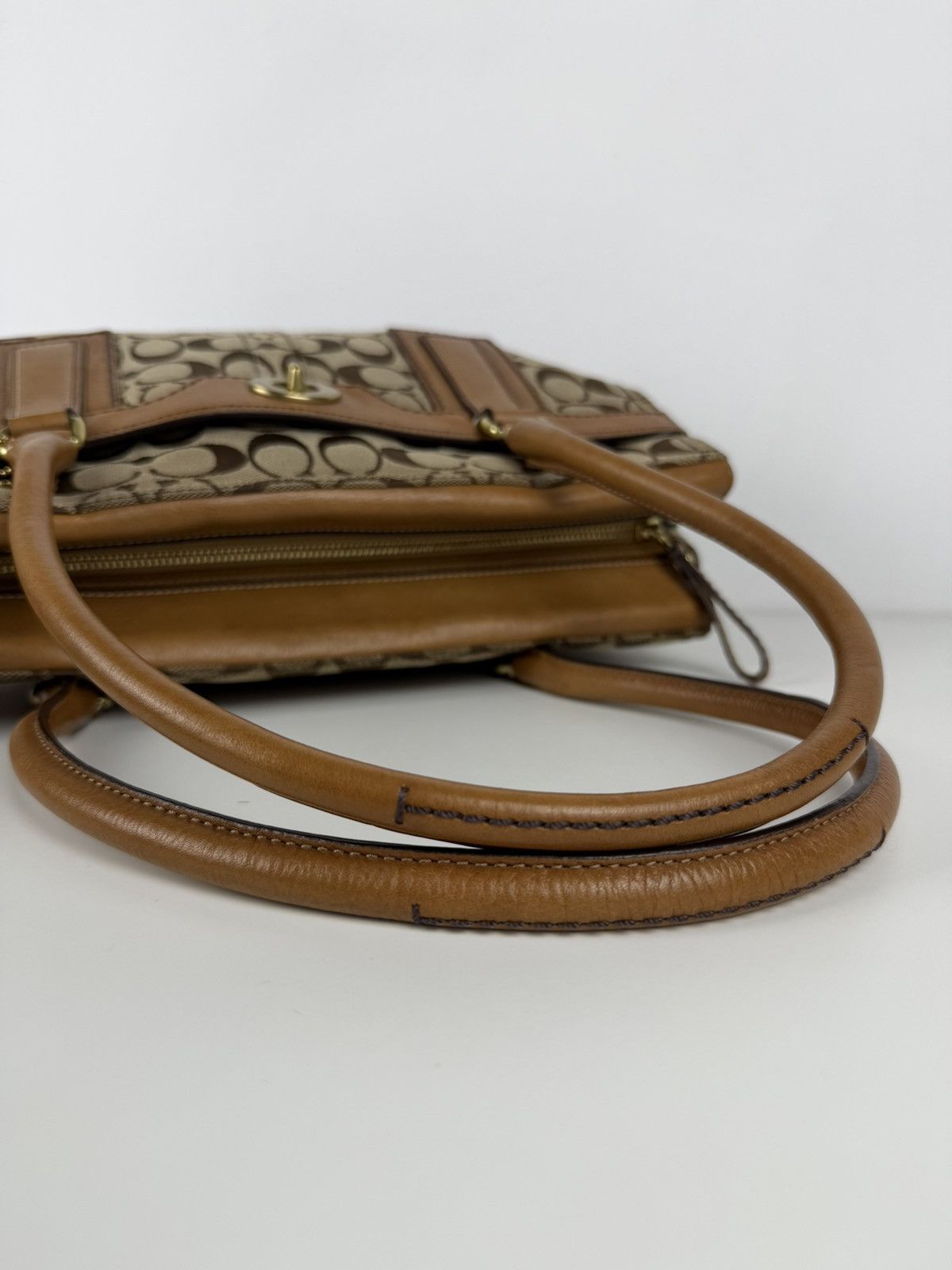 Coach signature turnlock Hamptons tote bag