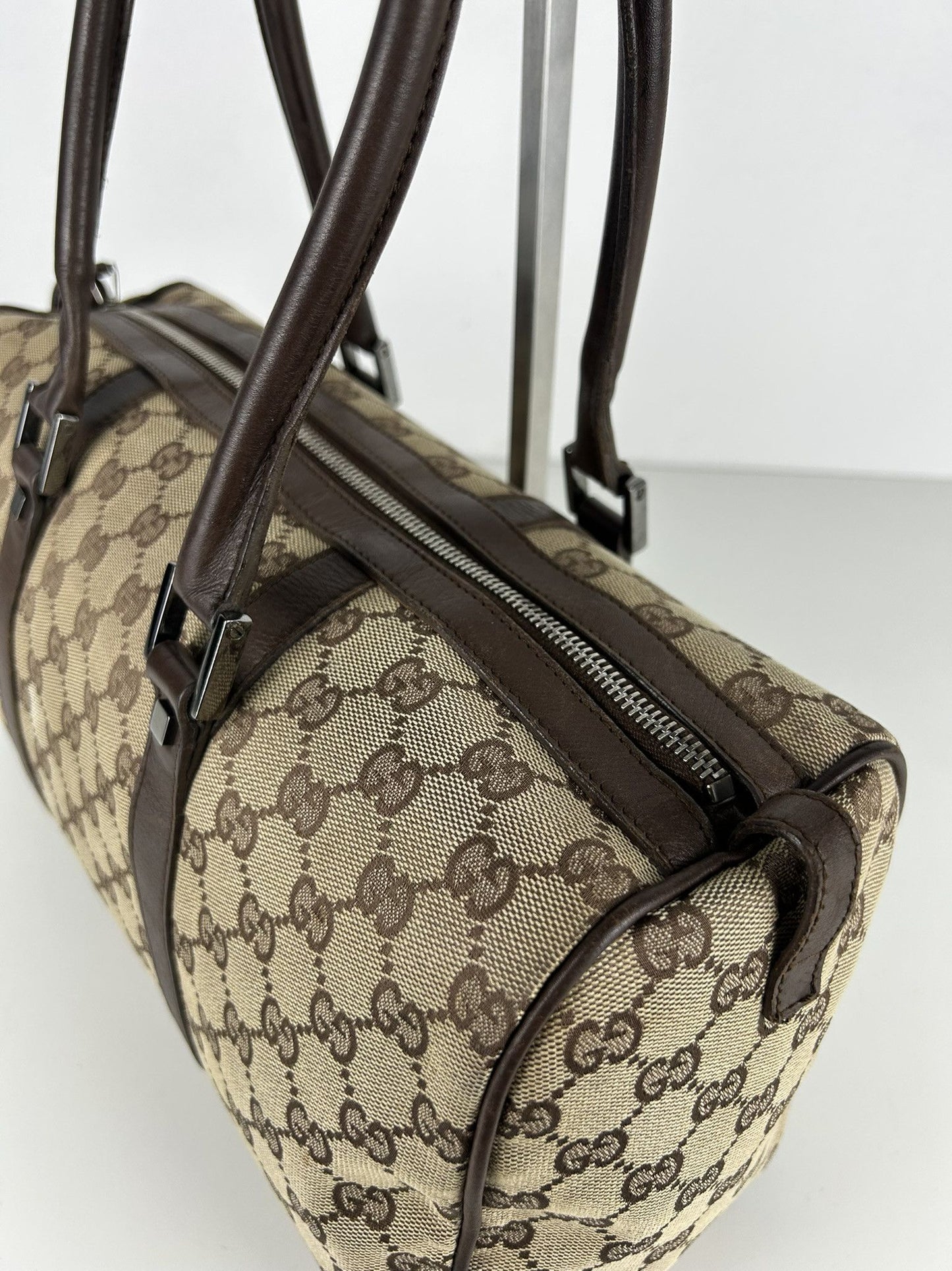 Gucci GG monogram canvas mini bowling bag