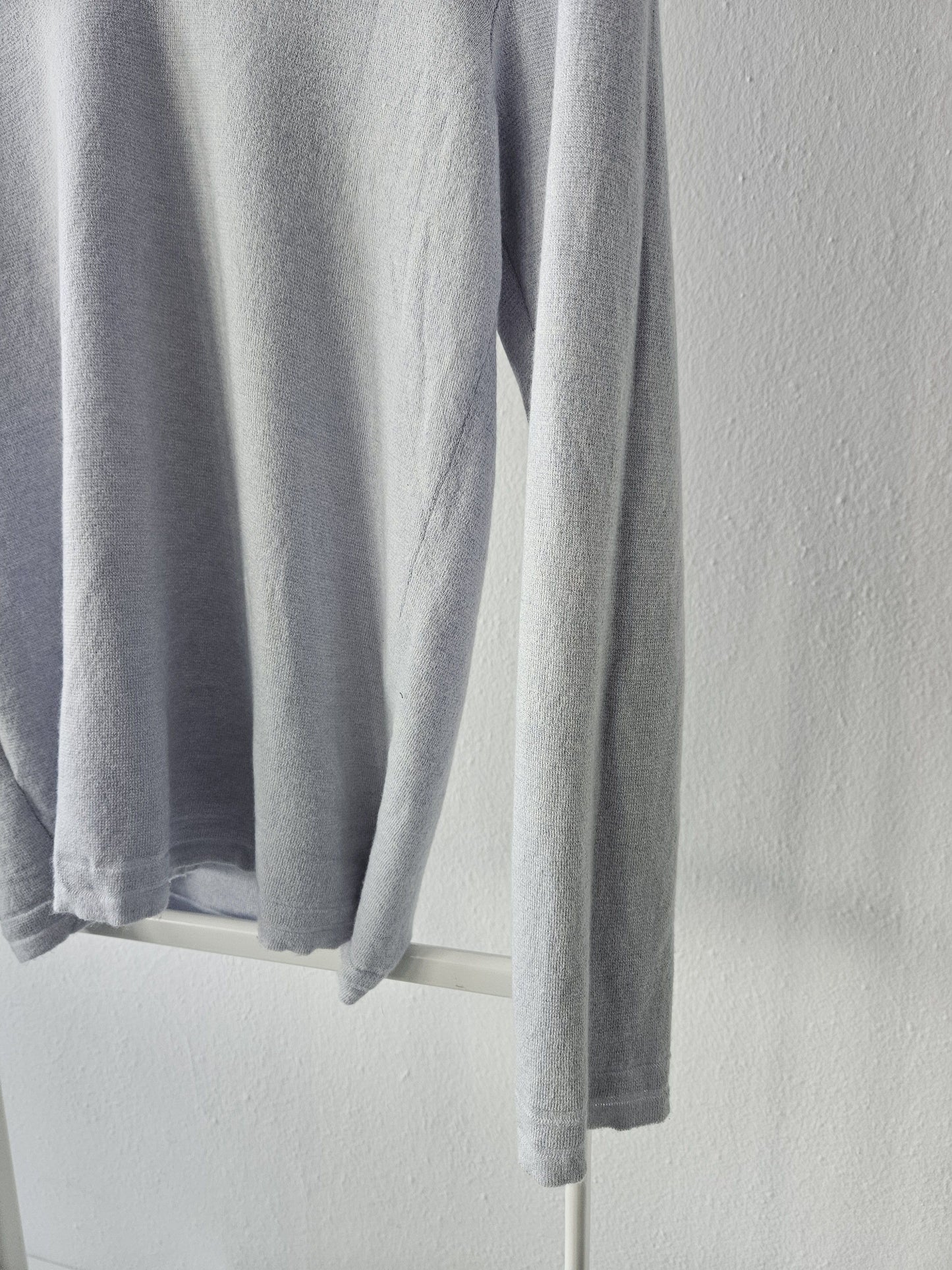 Vintage Hermes cashmere cotton blend v neck pullover
