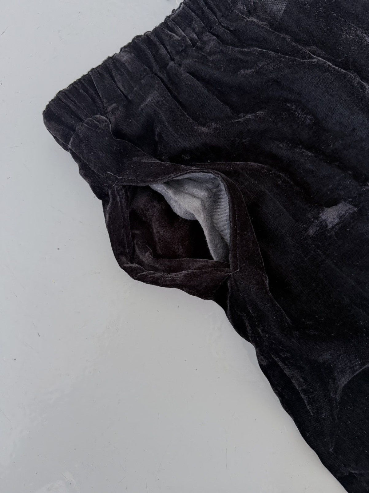 SS1994 tricot comme des garcons wide leg velvet pants