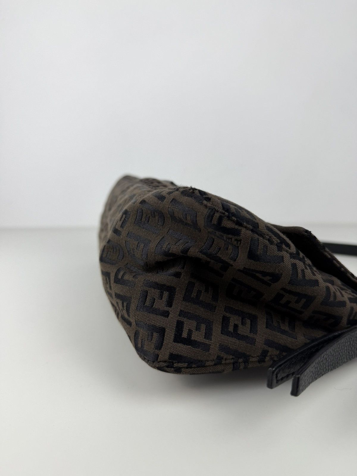 Fendi zucchino monogram canvas baguette