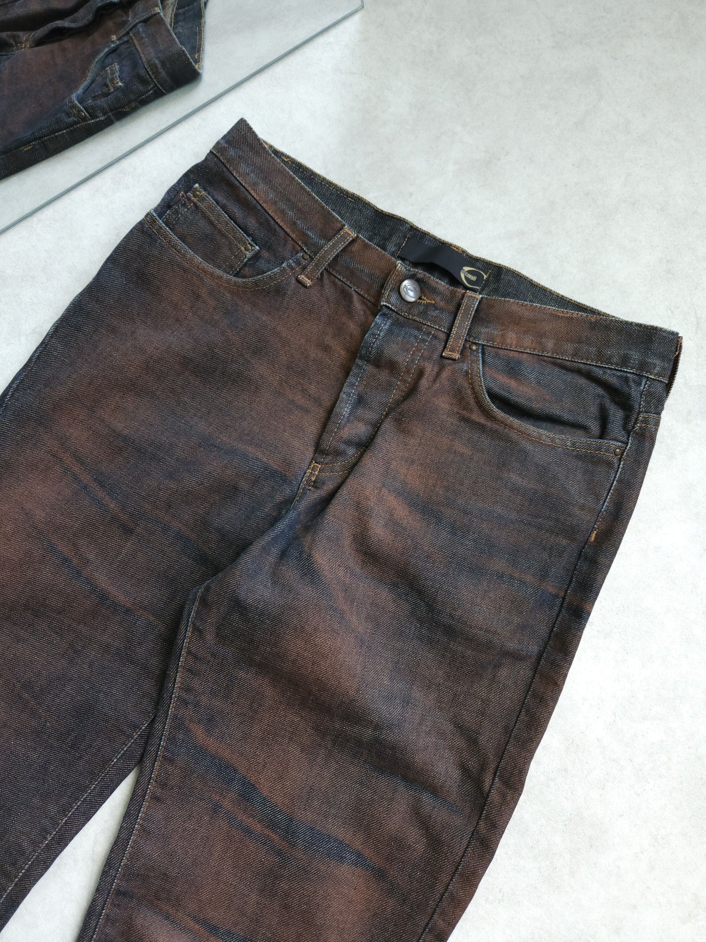 Archive y2k just cavalli overdyed slim denim