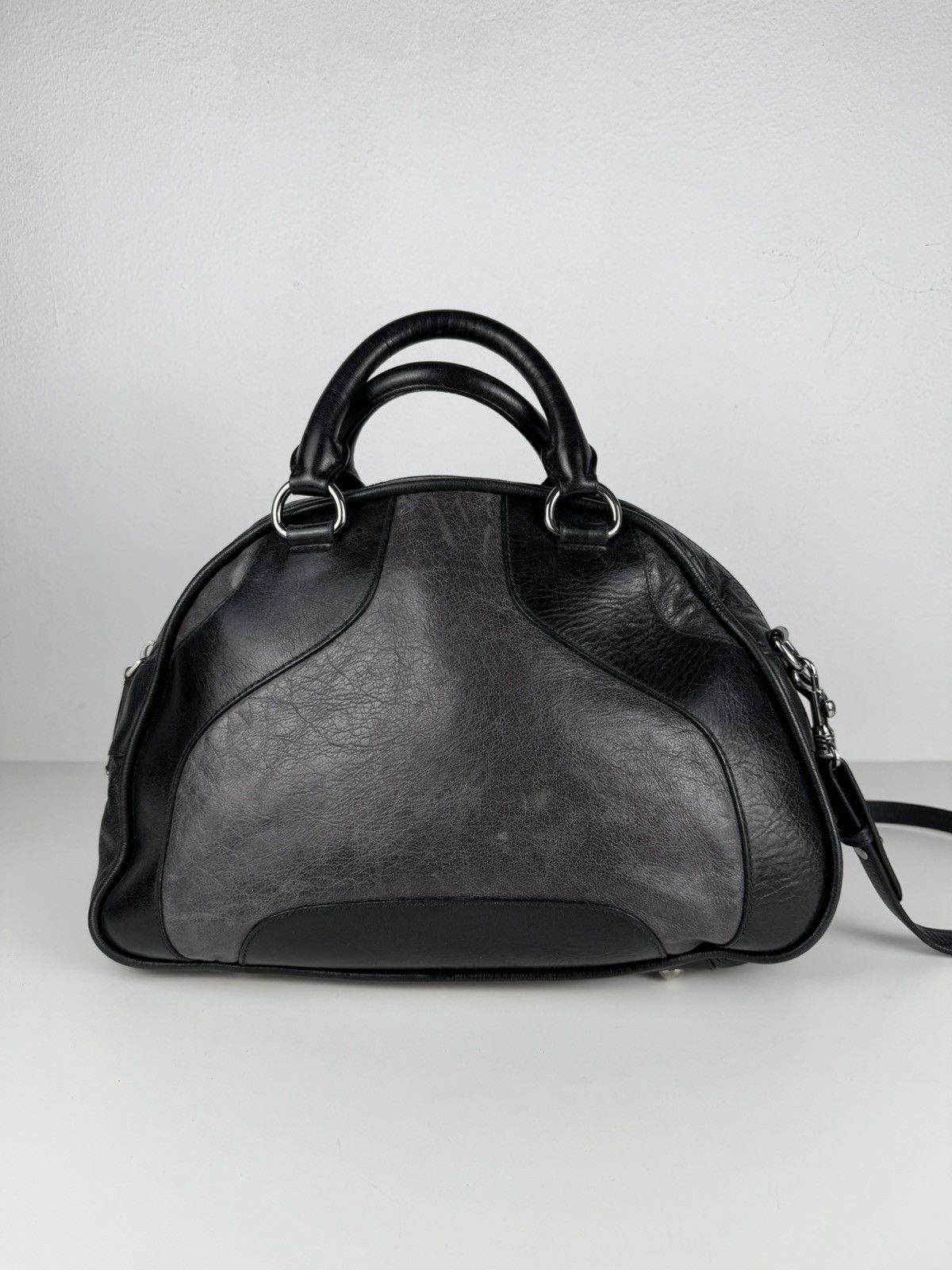 Miu Miu leather bowling bag