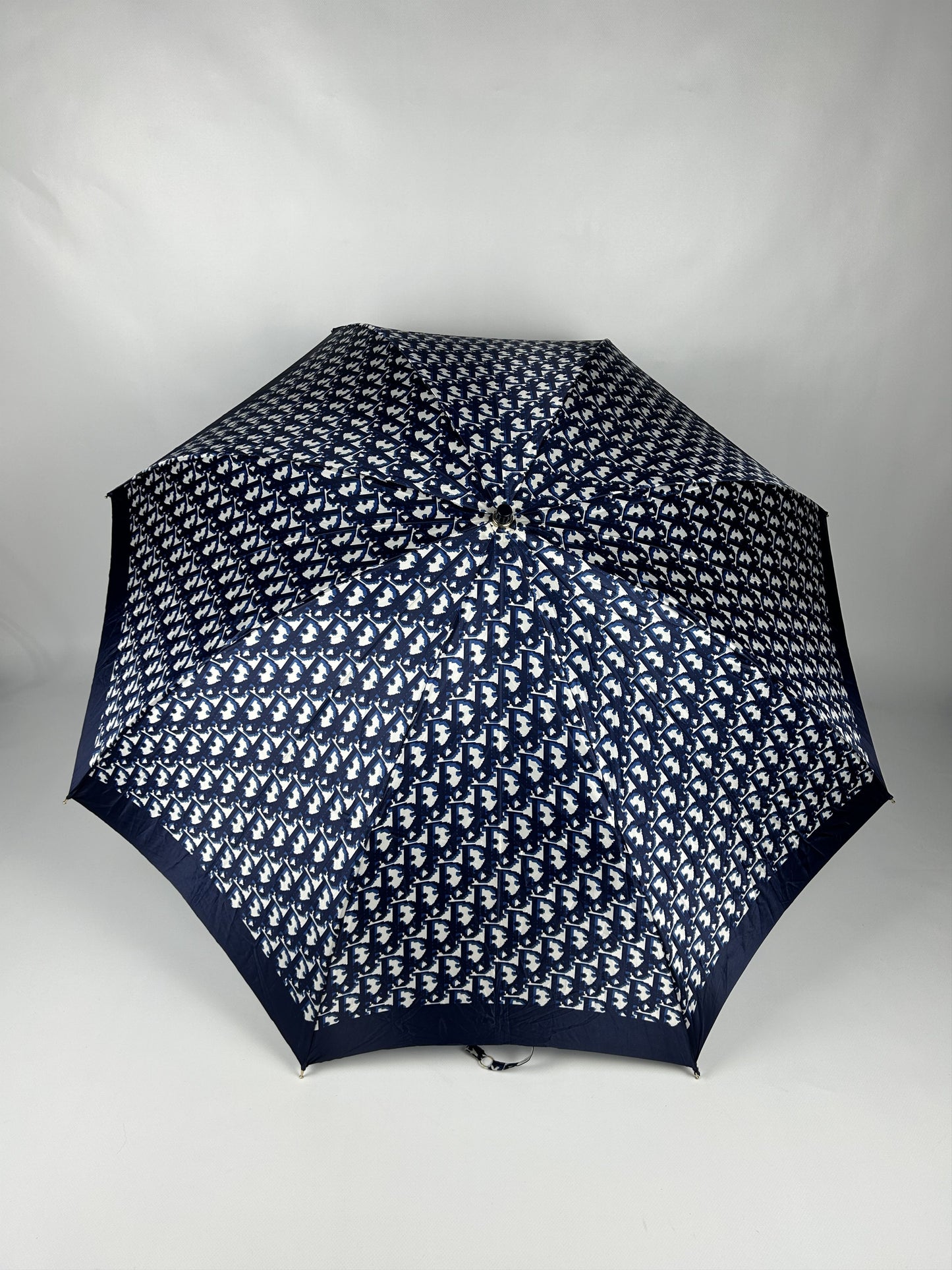Vintage 80s dior trotter oblique monogram folding umbrella
