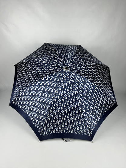 Vintage 80s dior trotter oblique monogram folding umbrella