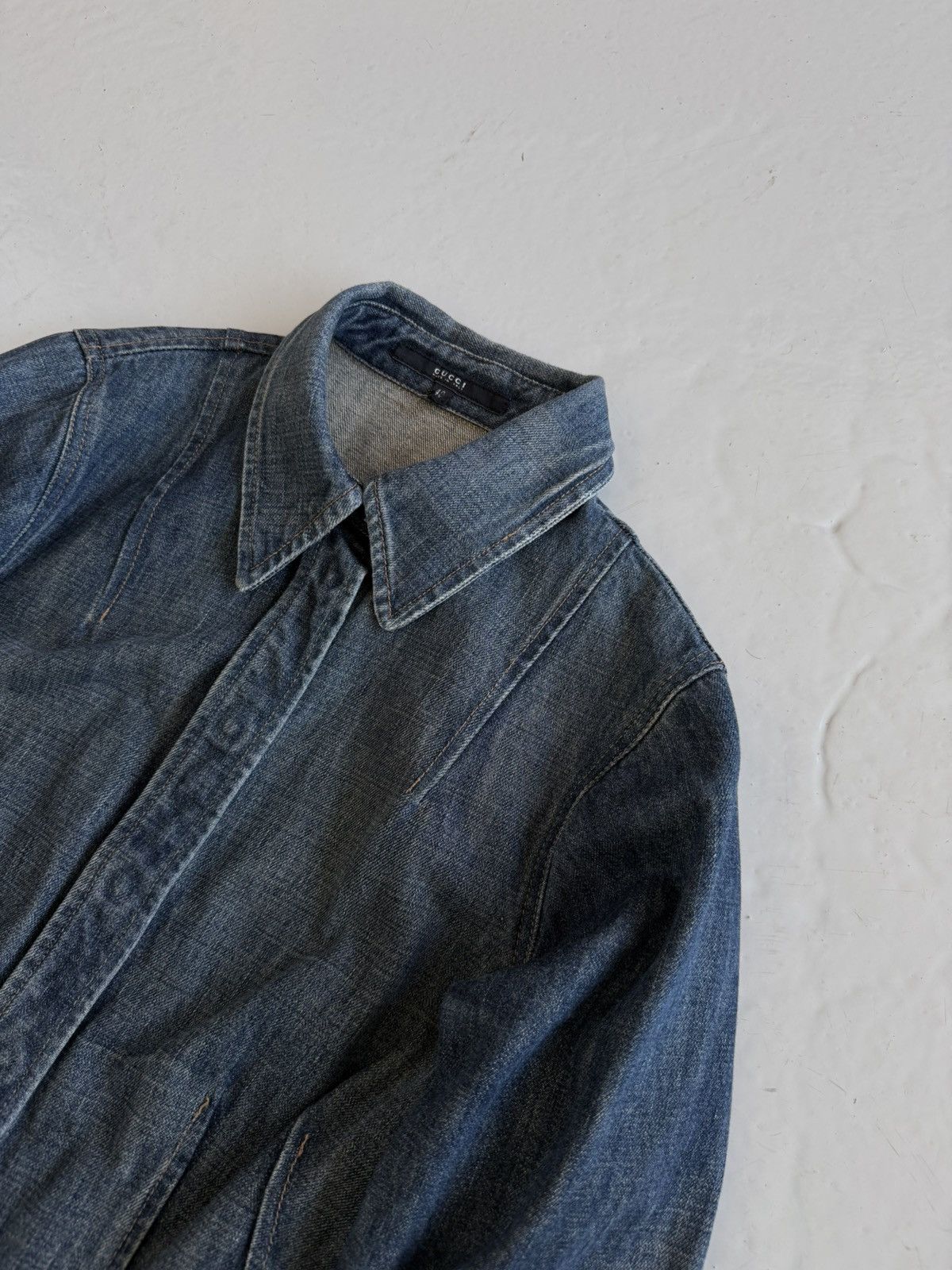 AW2001 Gucci Tom Ford era denim overshirt jacket