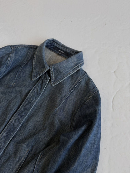 AW2001 Gucci Tom Ford era denim overshirt jacket