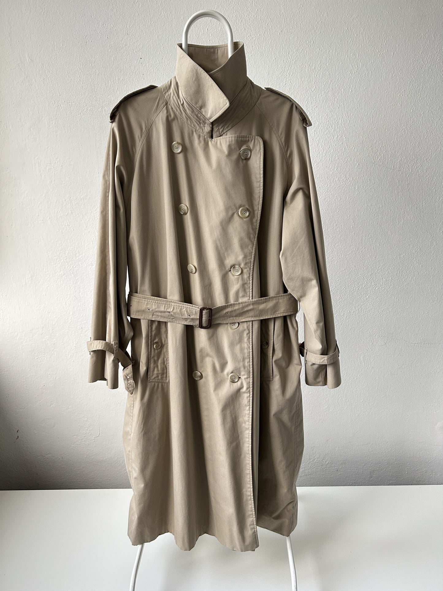 Vintage burberry nova check lined trench coat