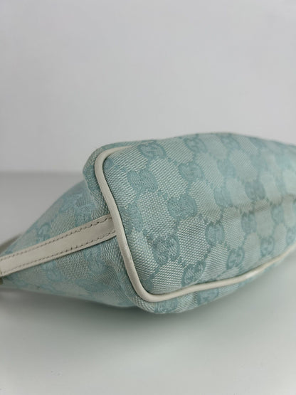 Vintage y2k Gucci monogram canvas boat bag pochette
