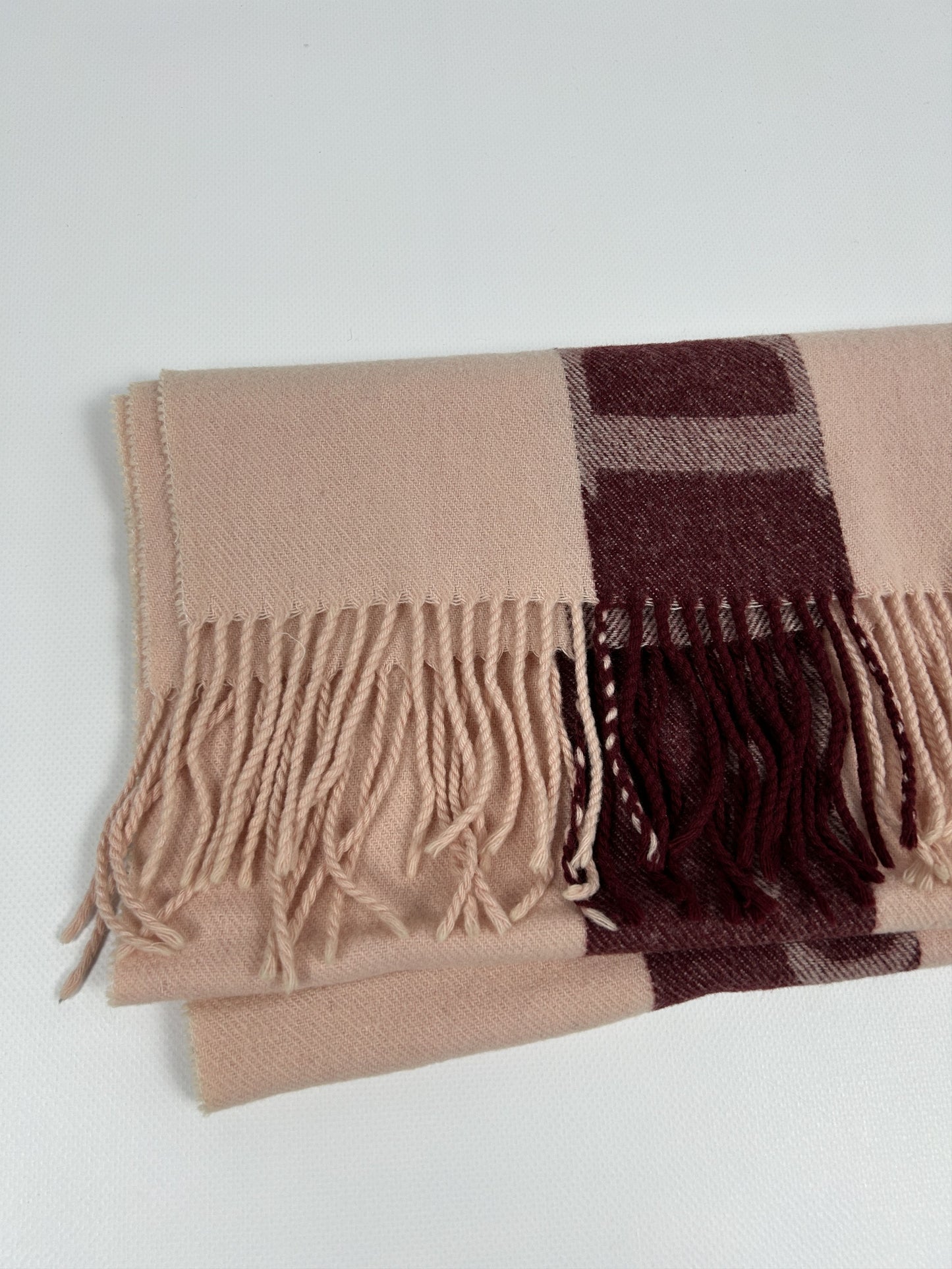 Vintage Dior big logo merino wool and cashmere scarf