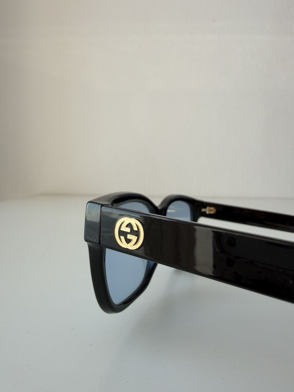 Gucci GG1341O sunglasses with blue tint lenses