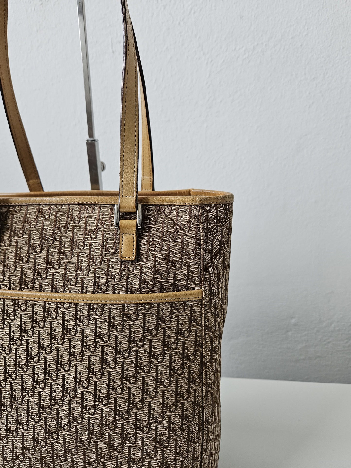 Y2k Dior by John Galliano trotter oblique monogram tote