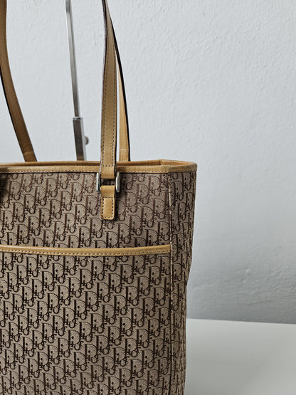Y2k Dior by John Galliano trotter oblique monogram tote