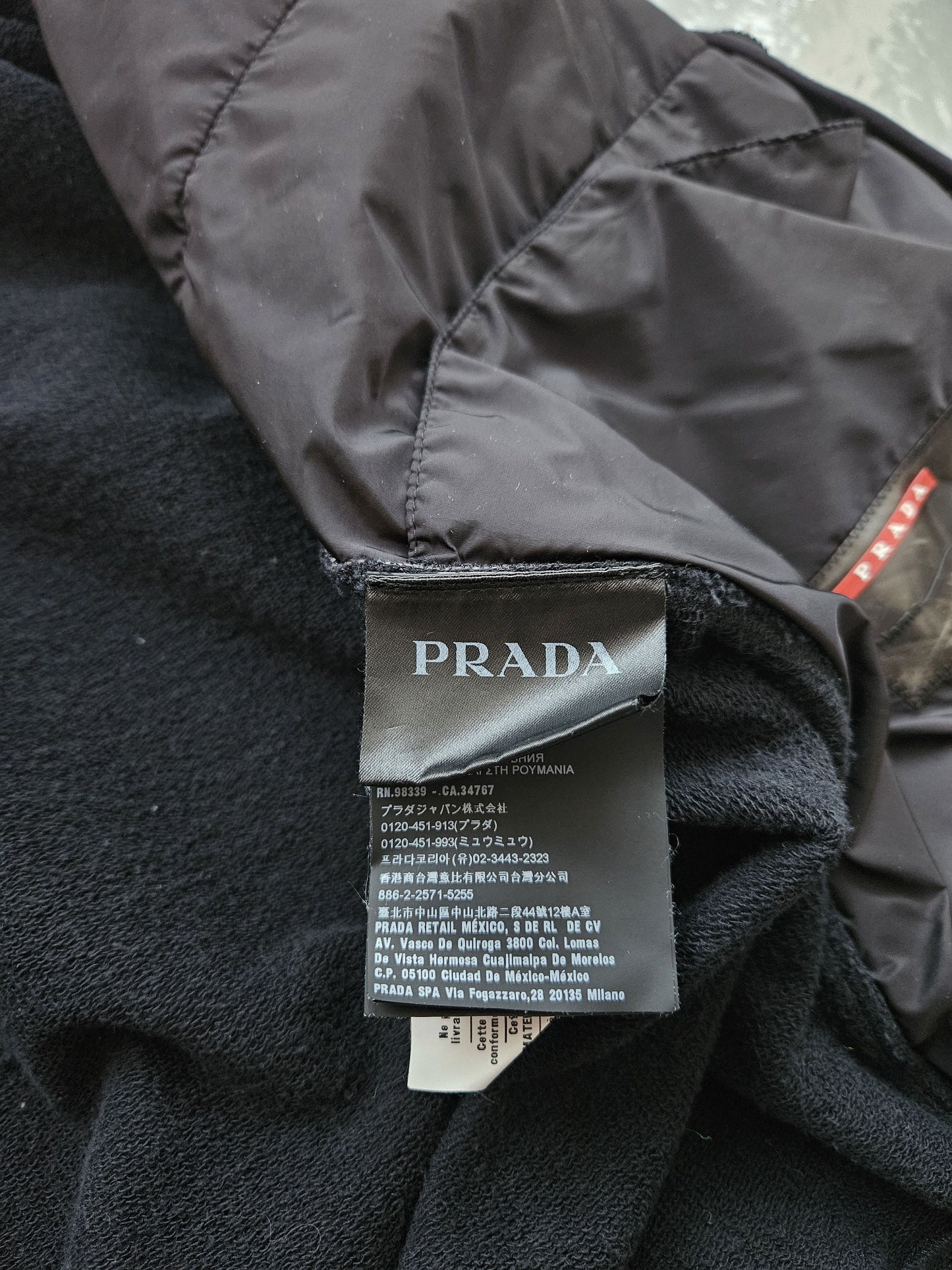 AW2019 Prada sweatshirt with padded front